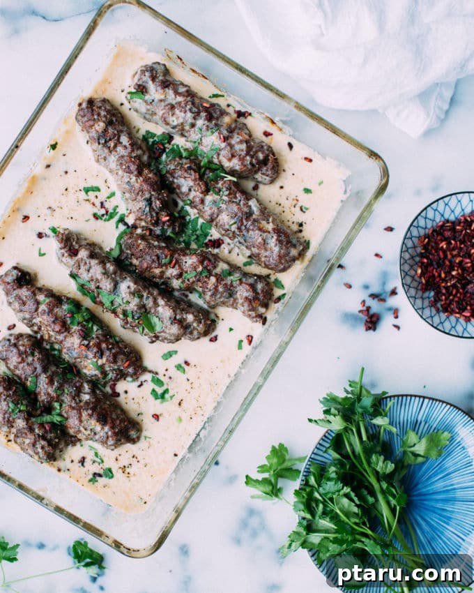 Top 37 Mediterranean Casseroles Effortlessly Delicious 5 Lamb Koftas in creamy Tahini Sauce