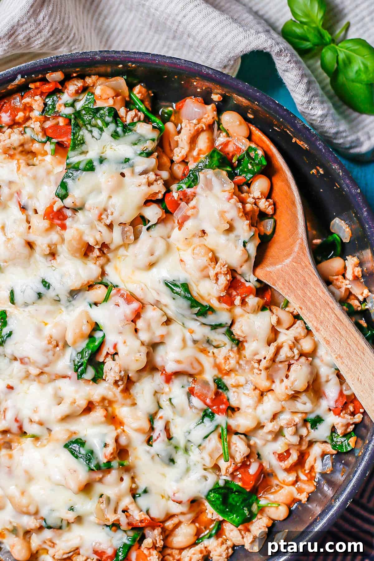 Fast and Healthy Ground Chicken Meals 22 Ground Chicken Cannellini Skillet