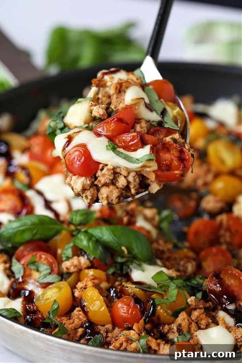 Fast and Healthy Ground Chicken Meals 24 Caprese-style Chicken