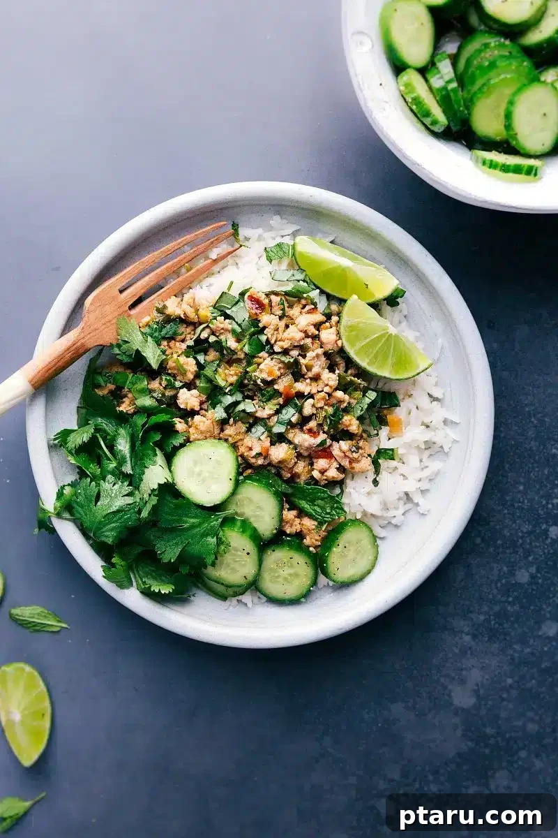 Fast and Healthy Ground Chicken Meals 6 Chicken Larb