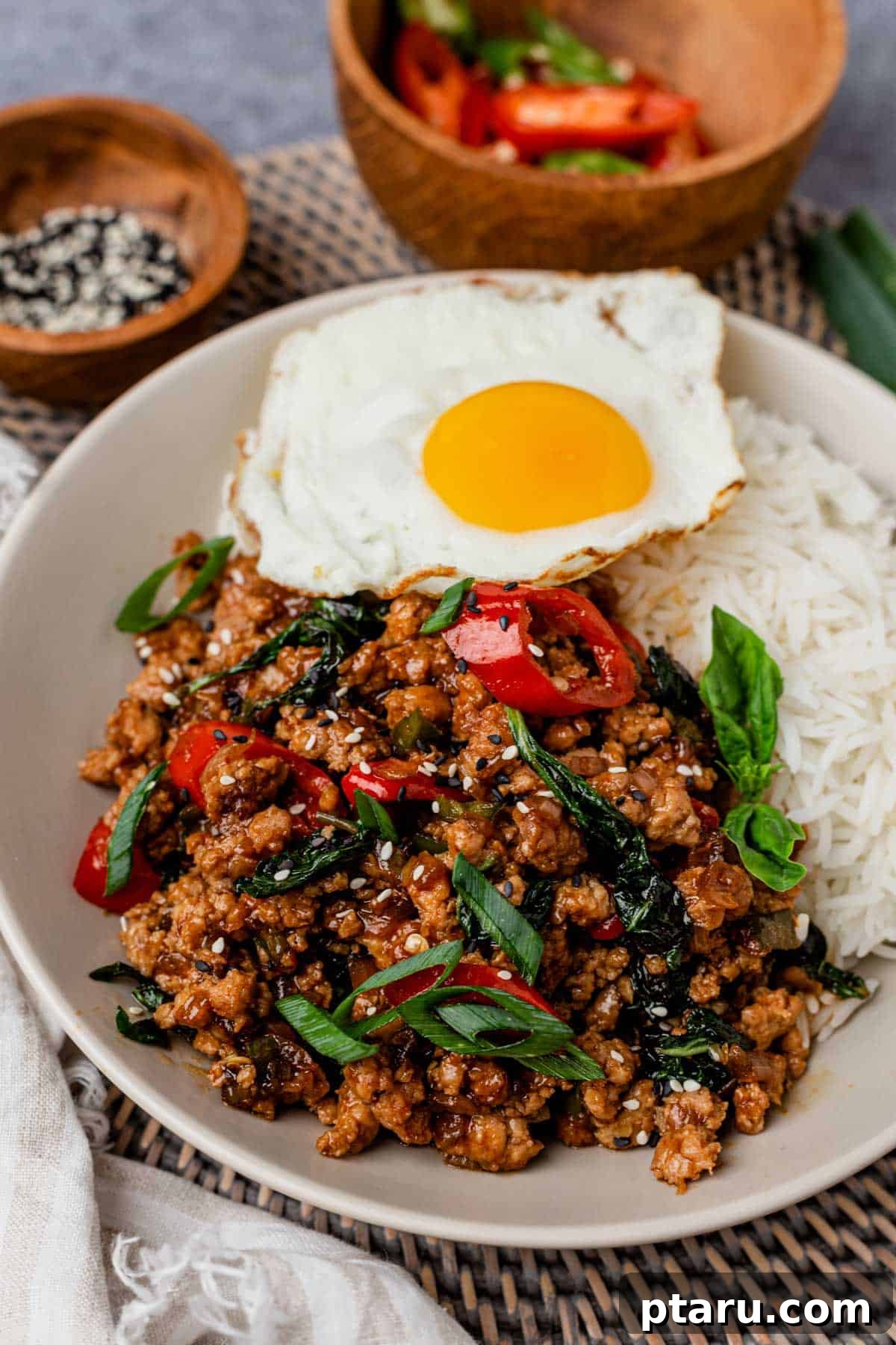 Fast and Healthy Ground Chicken Meals 7 Thai Basil Chicken