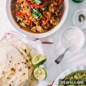 Chicken Fajitas ready to be served