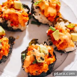 Baked Salmon Rice Muffins with Spicy Mayo for Sushi