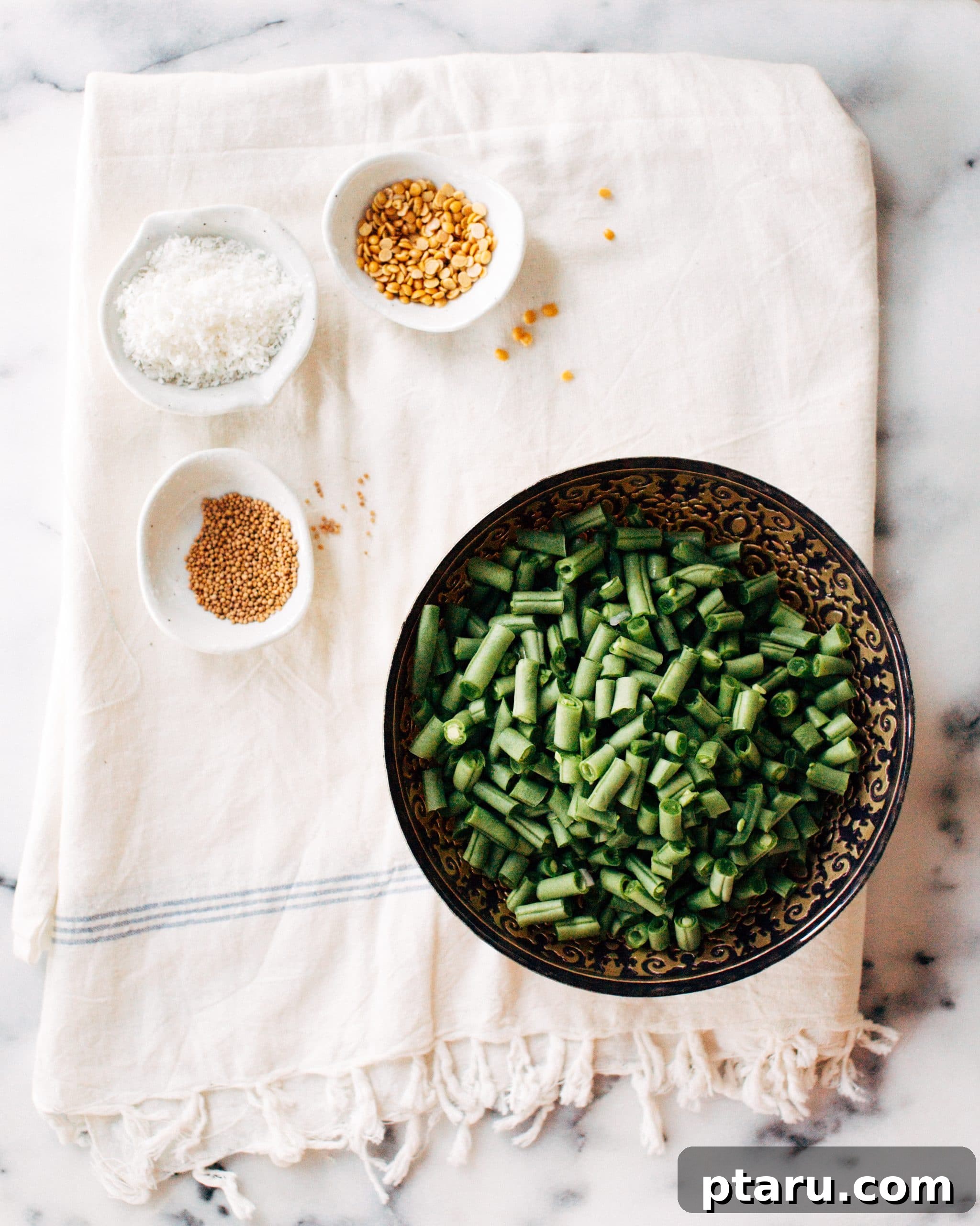 Poriyal: Classic South Indian Coconut Stir Fry 4 Close-up of fresh curry leaves, an essential ingredient for authentic Indian flavor