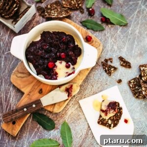 Warm Brie with Zesty Cranberry-Ginger Chutney 6 Cranberry-Baked-Brie