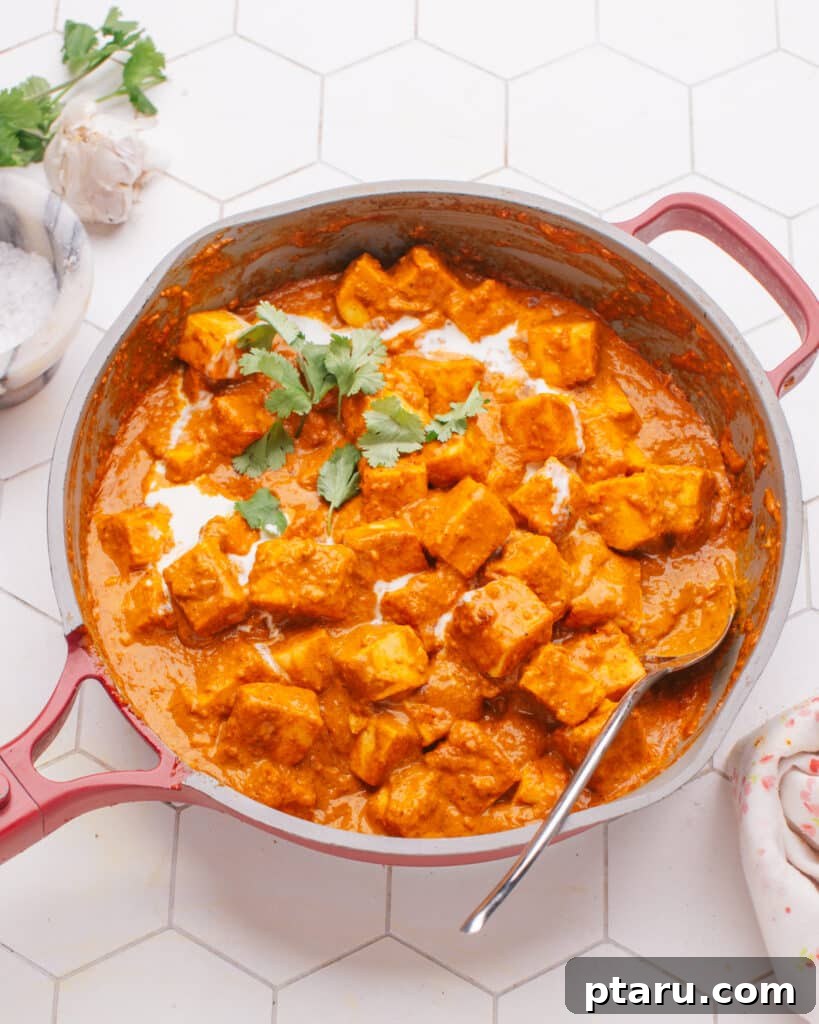 Effortless Homemade Paneer Your Step by Step Guide 11 Delicious Butter Paneer dish served in a pan.