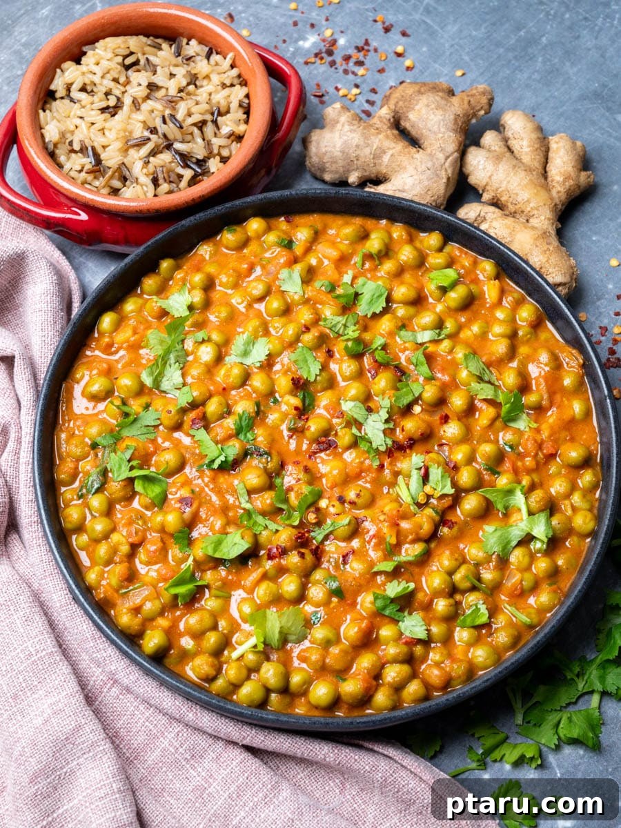 Vibrant Indian Vegetarian Dinner Ideas 13 Green Peas Curry