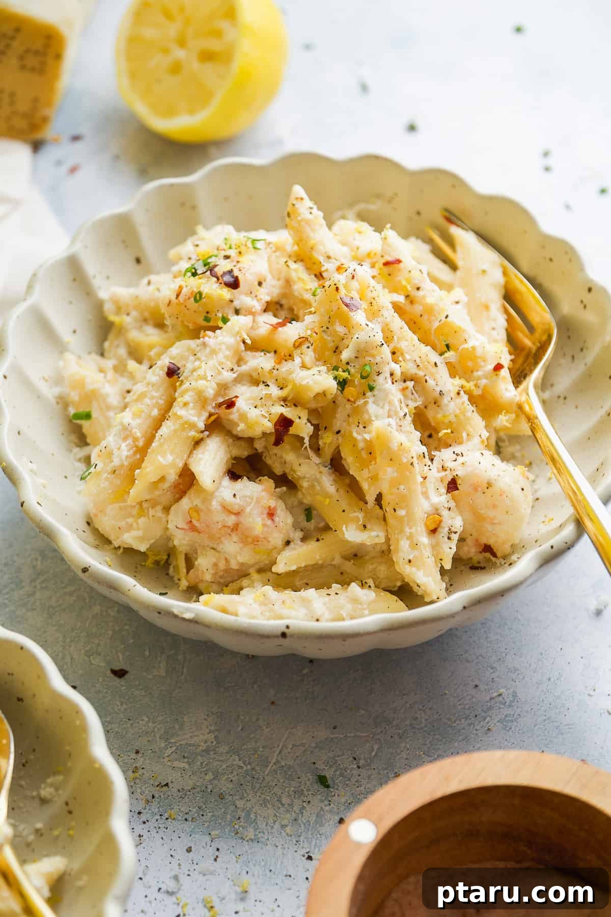 Beyond Basic The Webs Most Unique Pasta Creations 16 Creamy lemon ricotta pasta garnished with fresh herbs and lemon zest.