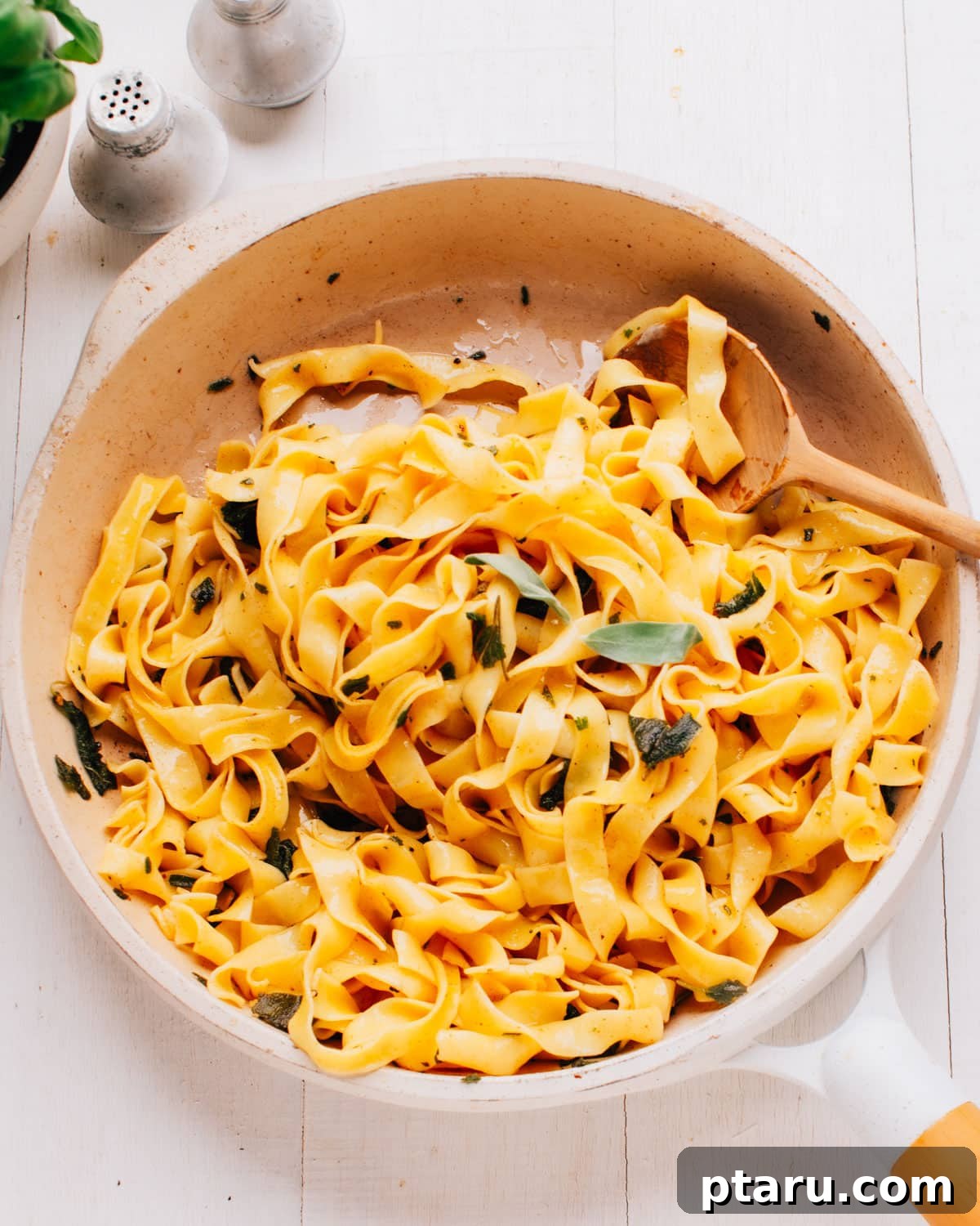 Beyond Basic The Webs Most Unique Pasta Creations 9 Pasta generously drizzled with nutty brown butter and adorned with crispy sage leaves.