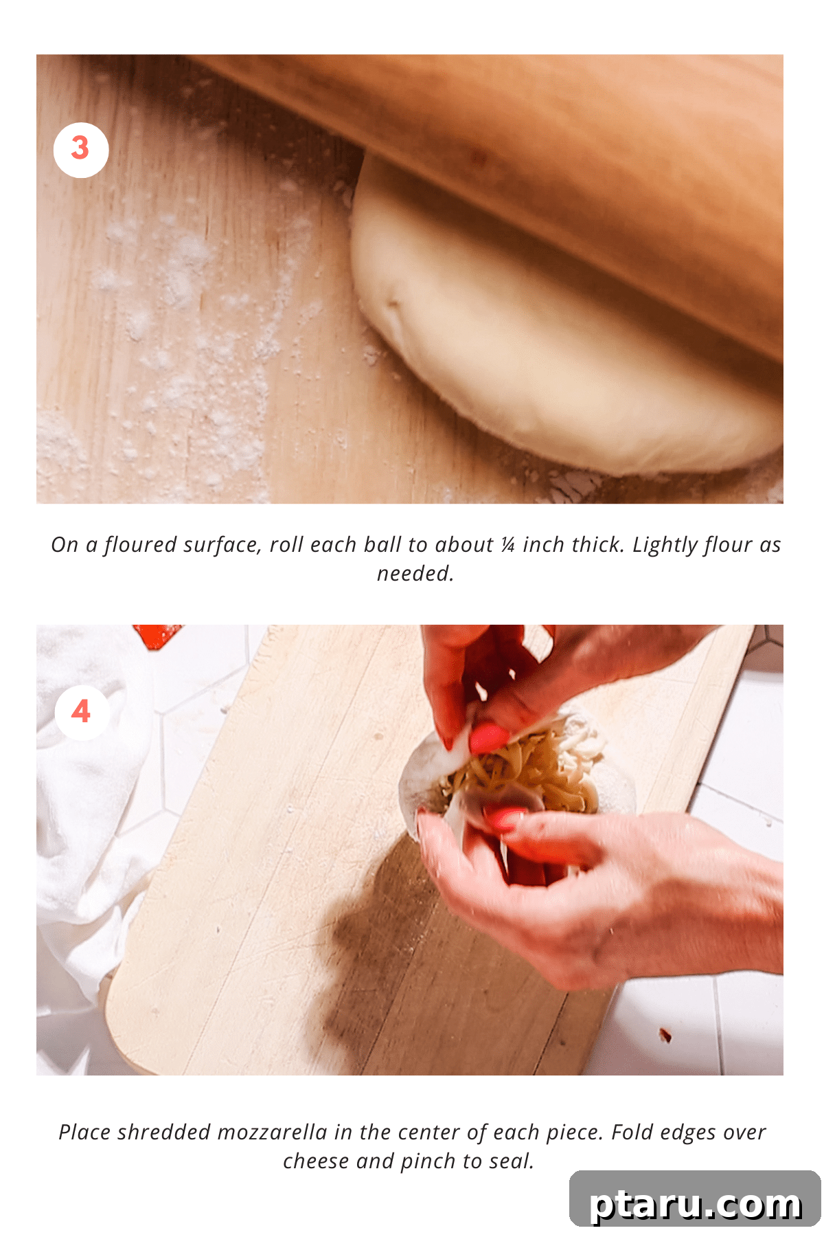 Gooey Cheese Naan 5 cheese naan steps 2