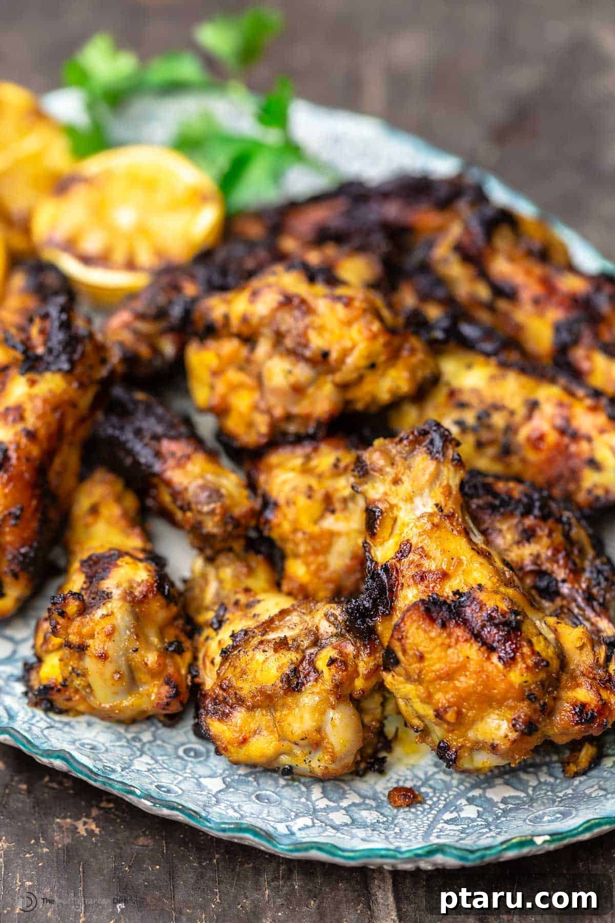Grilled Wings Perfected 10 Crispy Recipes 9 Artfully arranged Mediterranean Grilled Chicken Wings.