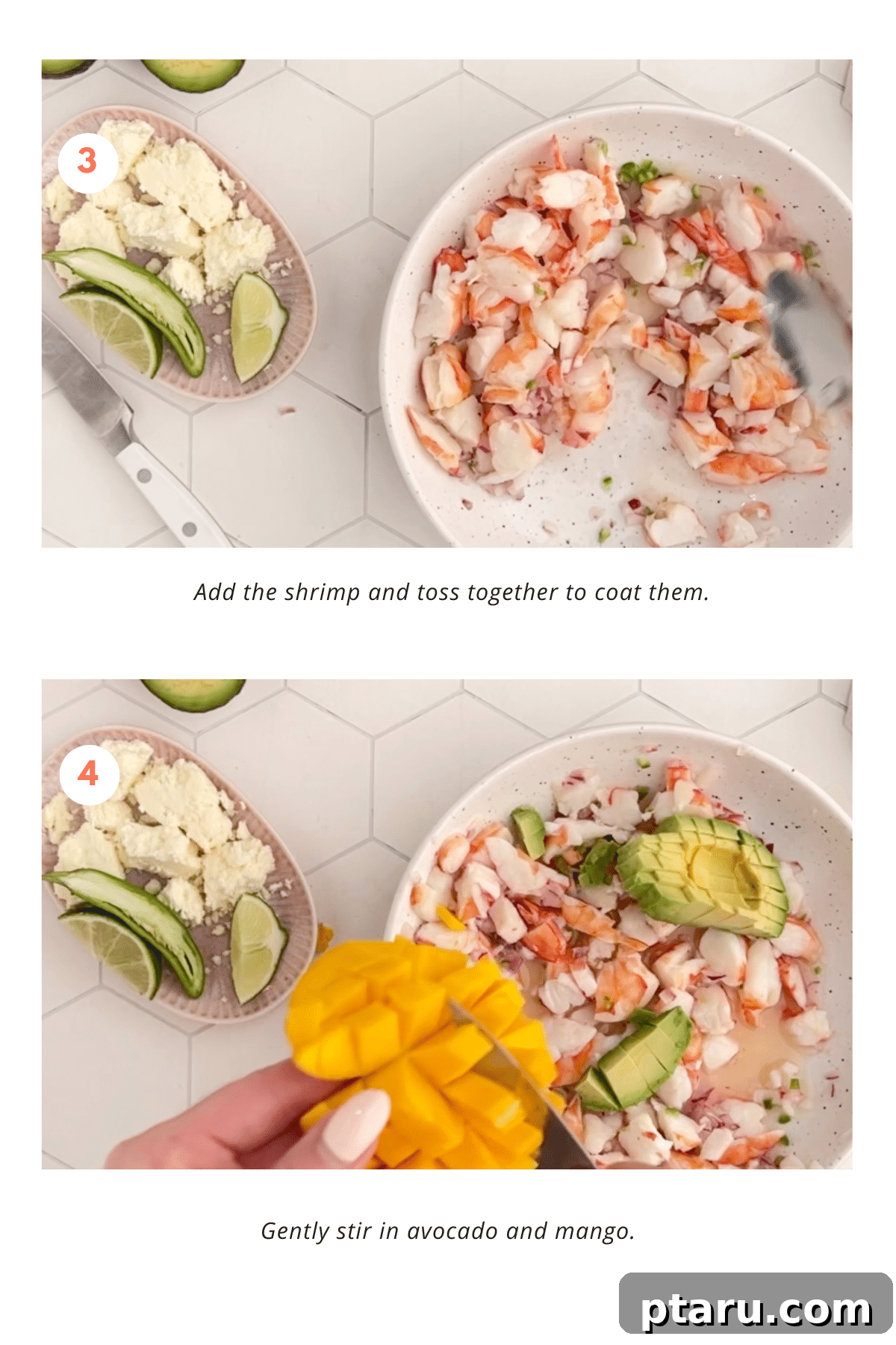Zesty Aguachiles Shrimp 5 Final presentation of Aguachiles Shrimp.