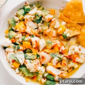 Shrimp Aguachiles in bowl