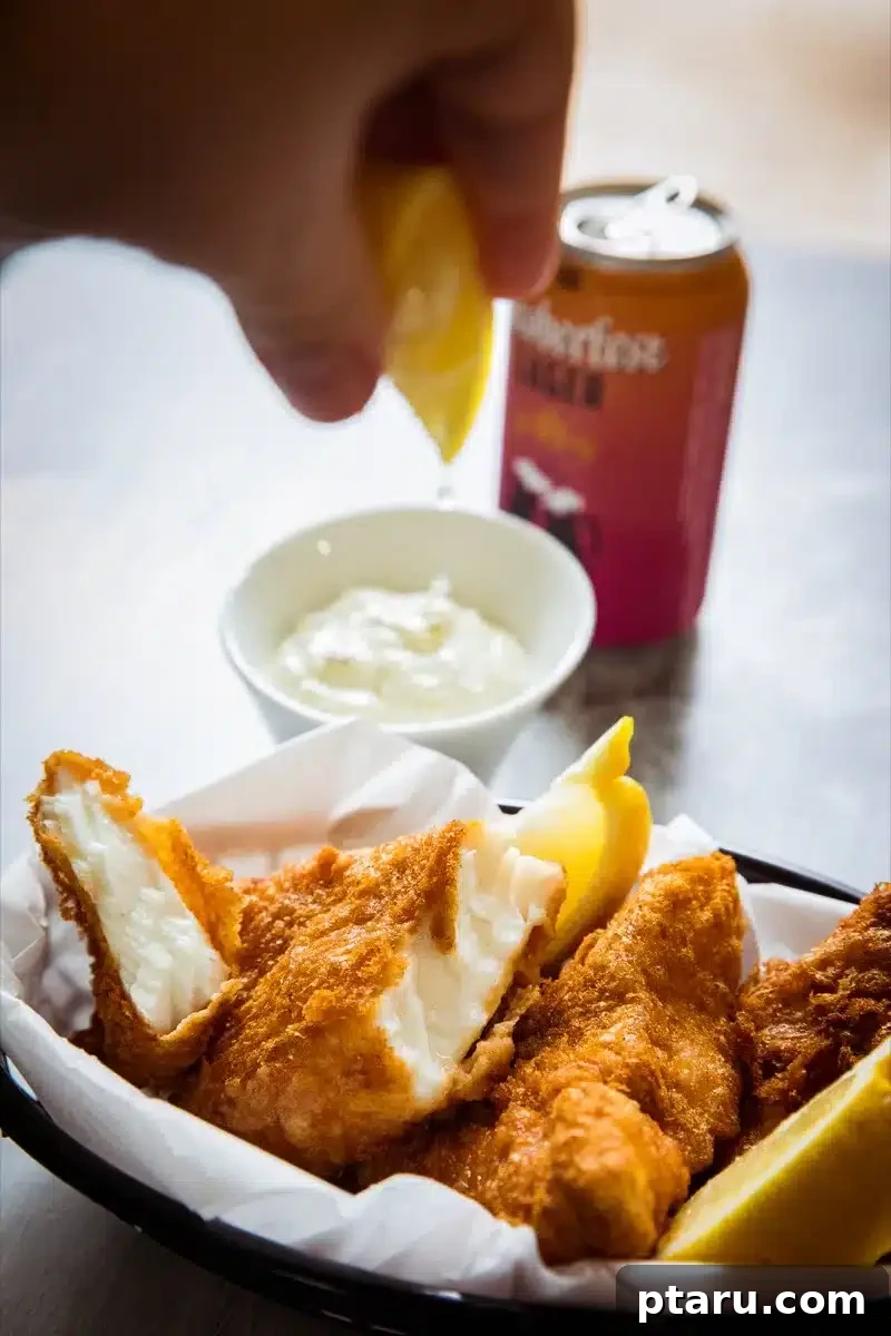 Halibut Perfection: Top Online Recipes 19 Crispy Beer-battered Halibut and golden chips.