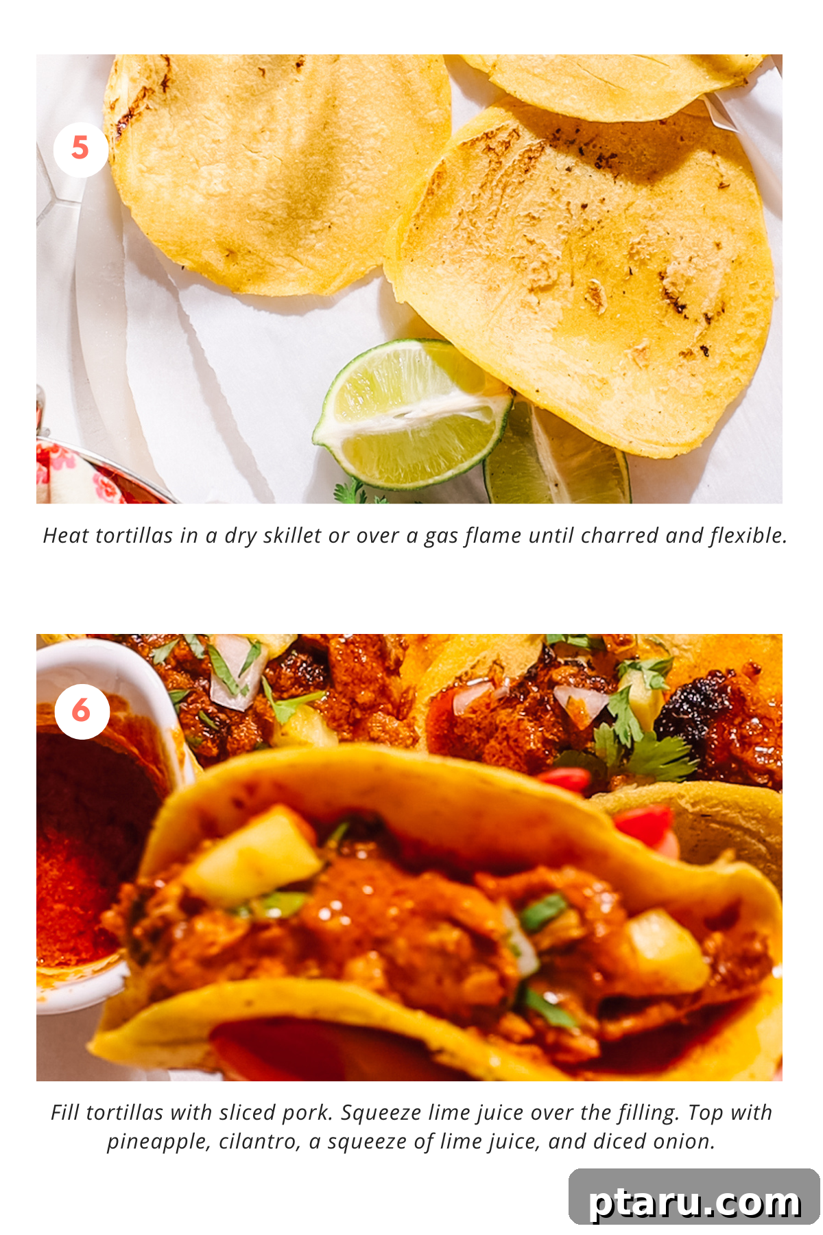 Effortless Tacos Al Pastor 7 Cooked Tacos Al Pastor pork, ready to be shredded or chopped