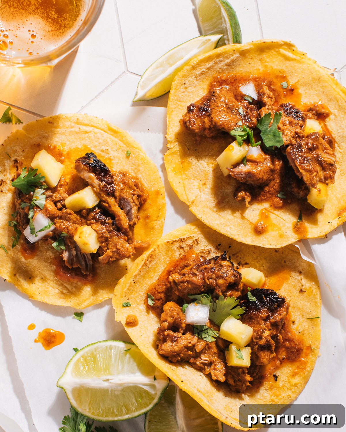Perfectly Soft Homemade Corn Tortillas Made Easy 7 Delicious Tacos Al Pastor served generously on freshly made homemade corn tortillas.