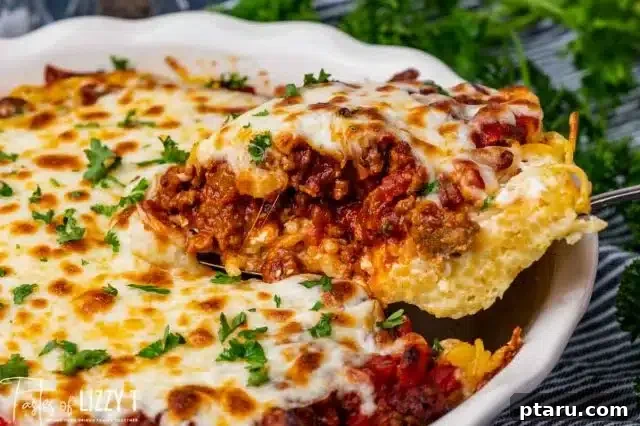 26 Hearty Meat Sauce Recipes: Delicious Dinners and Easy Leftovers 13 Spaghetti Pie Casserole, a savory pie with spaghetti crust.