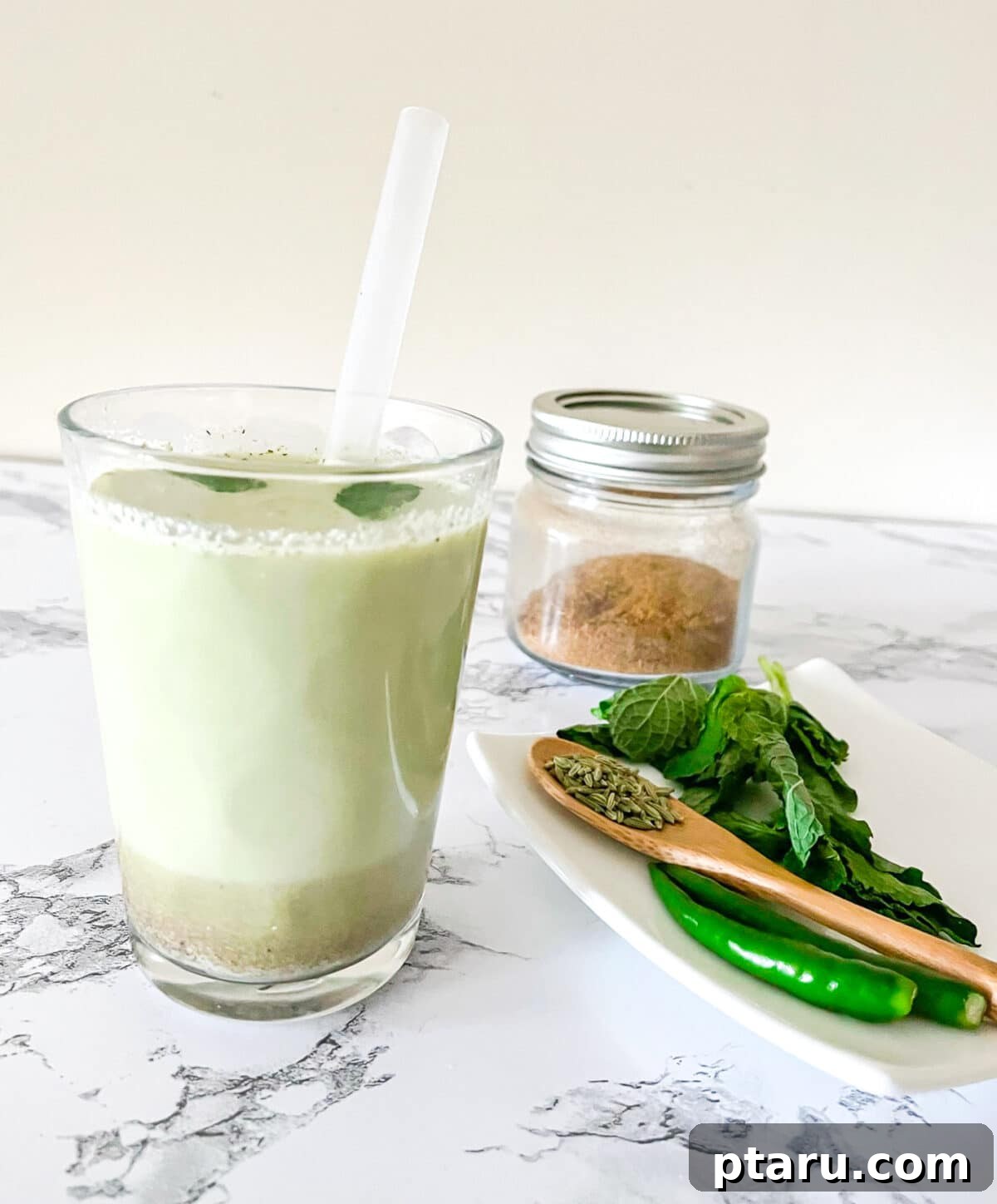 The Ultimate Guide to Indian Beverage Recipes 22 Spiced Salty Lassi, also known as Masala Chaas, a savory yogurt drink.