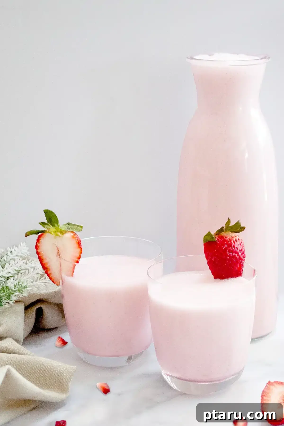 The Ultimate Guide to Indian Beverage Recipes 24 Easy Strawberry Lassi, a vibrant and fruity yogurt drink.