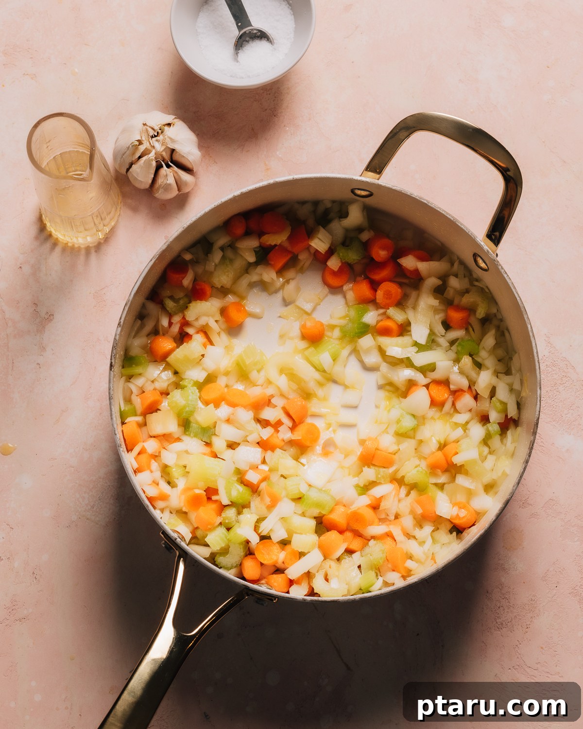 Best Ever Quick Instant Pot Chicken Soup 4 Sautéing vegetables in an Instant Pot