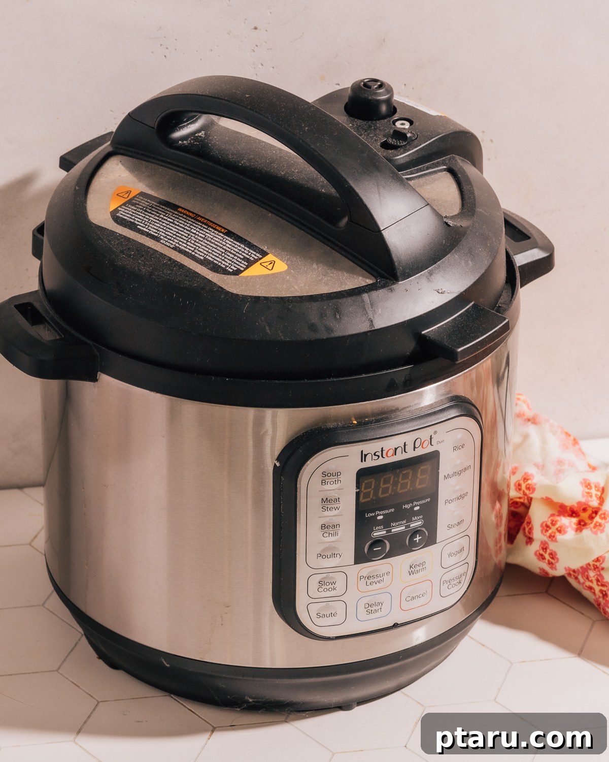 Best Ever Quick Instant Pot Chicken Soup 5 Instant Pot lid sealed for pressure cooking