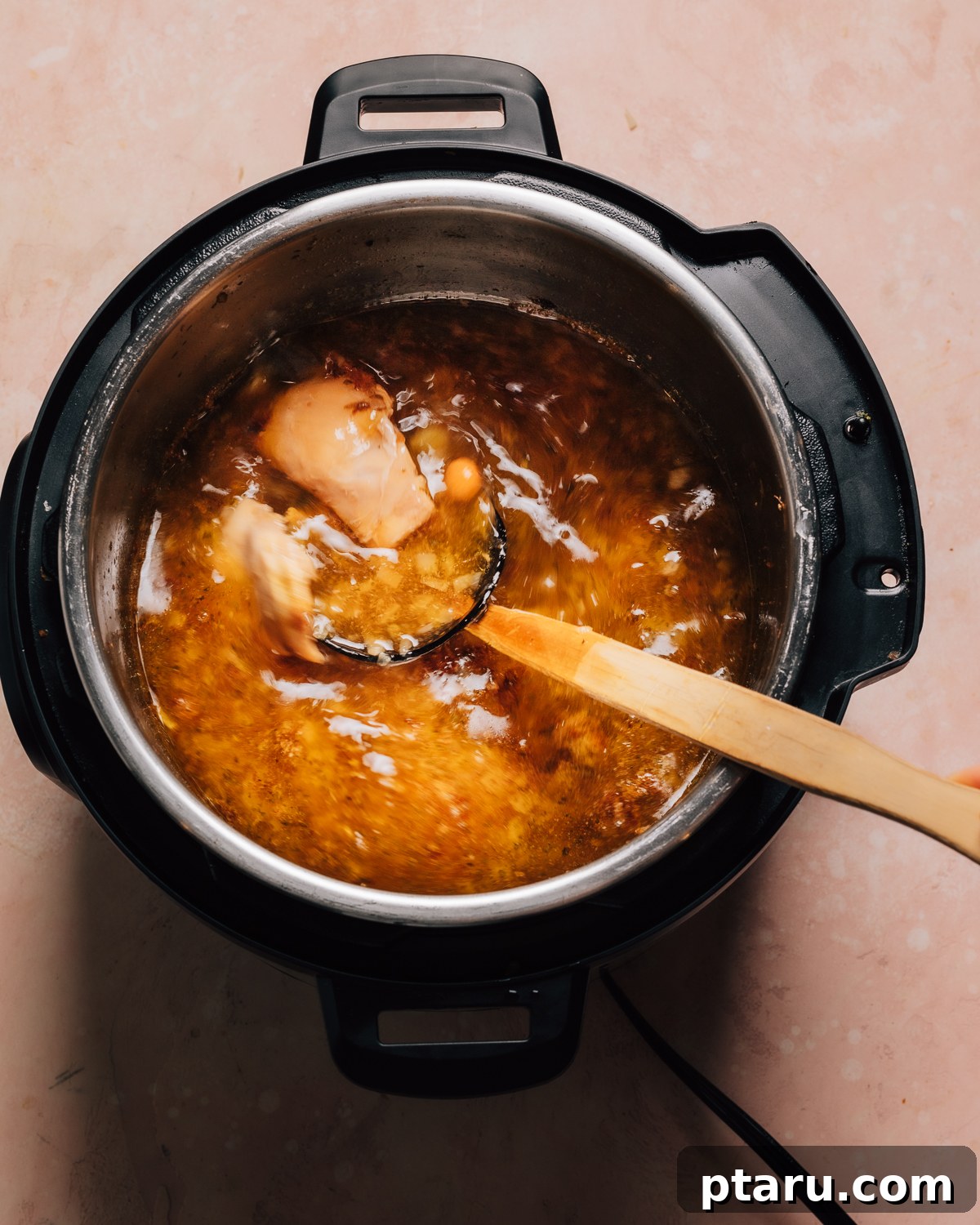 Best Ever Quick Instant Pot Chicken Soup 6 Finished chicken soup in an Instant Pot