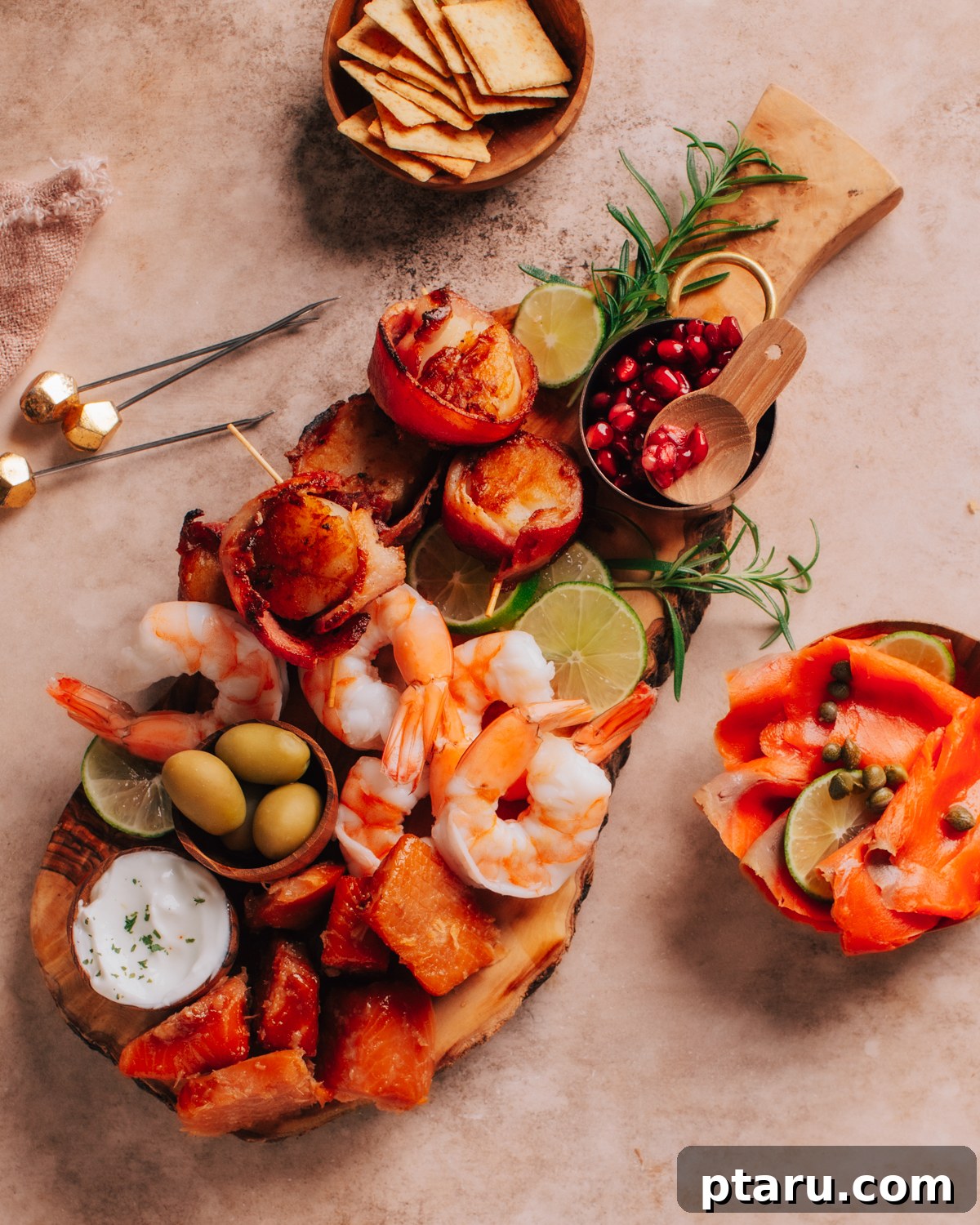 Over 40 Easy Christmas Bites Your Guests Will Devour 15 Gourmet Seafood Charcuterie Board