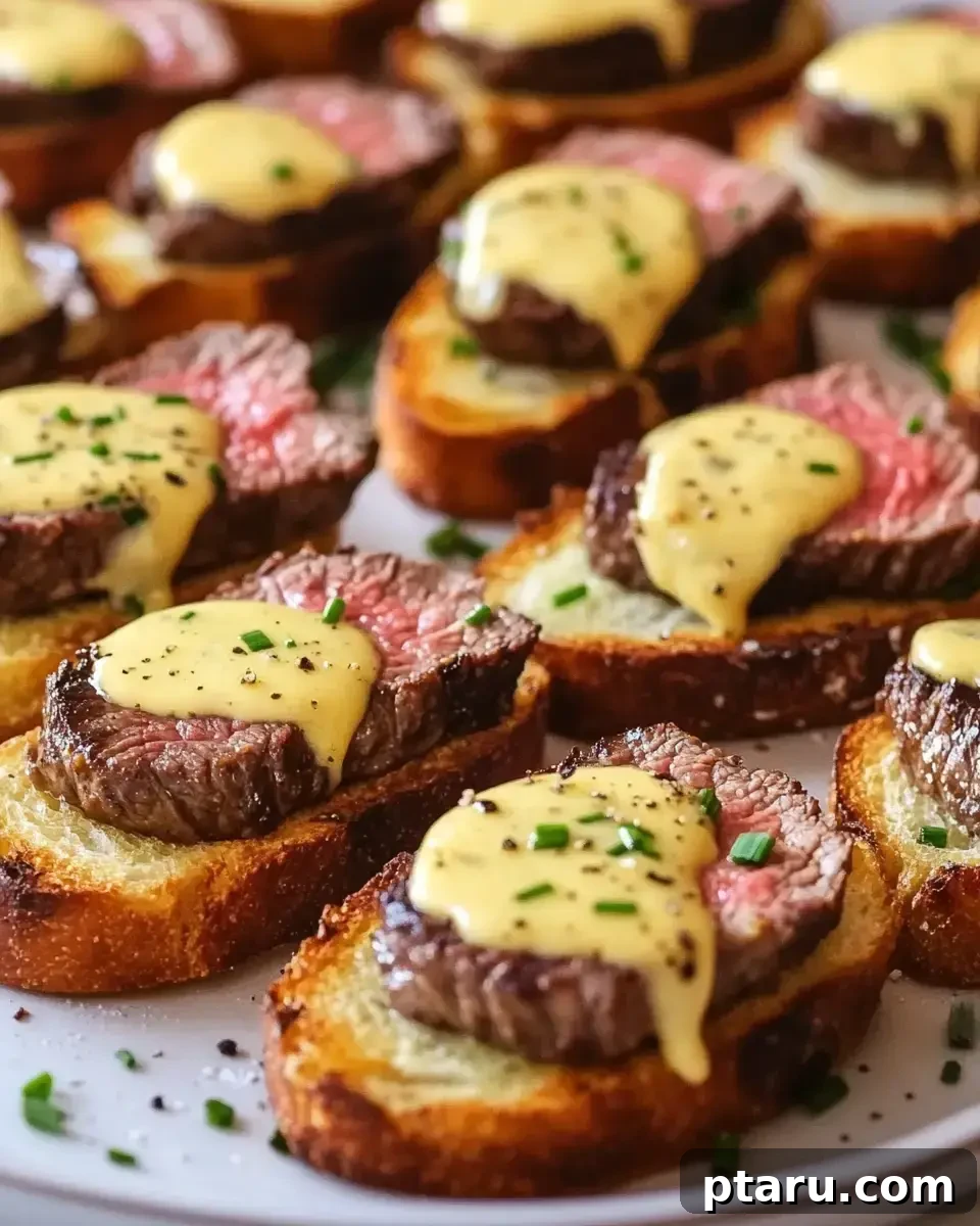 Over 40 Easy Christmas Bites Your Guests Will Devour 29 Grilled Beef Tenderloin Crostini