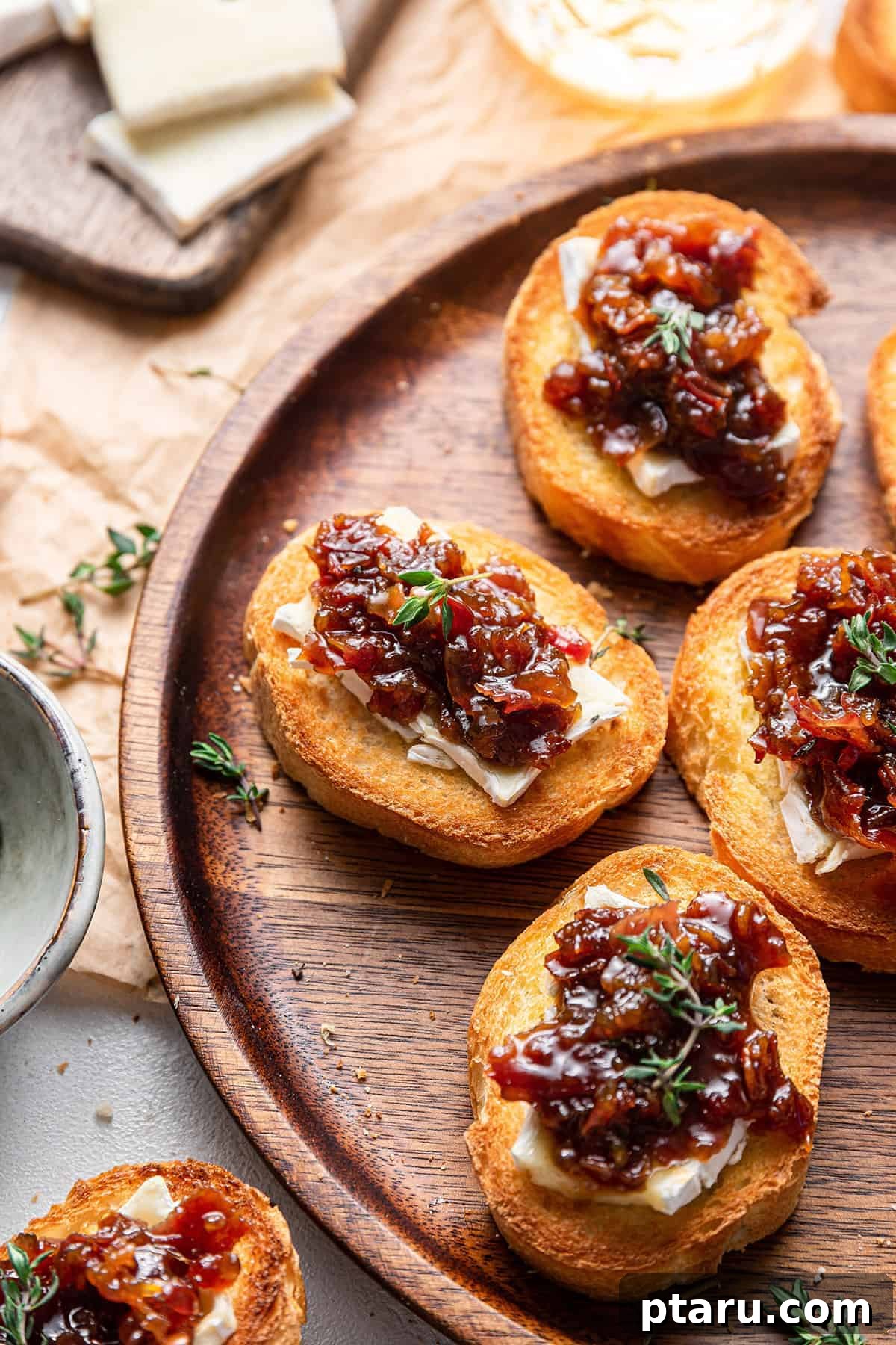 Over 40 Easy Christmas Bites Your Guests Will Devour 30 Bourbon Bacon Jam Crostini