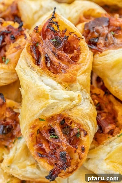 Over 40 Easy Christmas Bites Your Guests Will Devour 31 Christmas Appetizers Pulled Pork Puffs