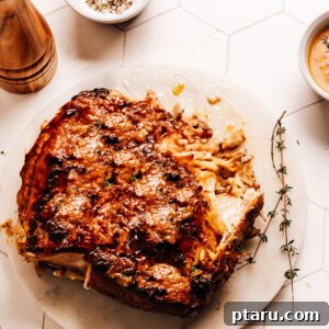 Instant Pot pork loin on a plate.
