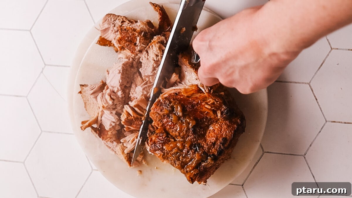 Fall-Apart Tender Instant Pot Pork Loin with an Irresistible Pan Sauce 4 preparing the pork