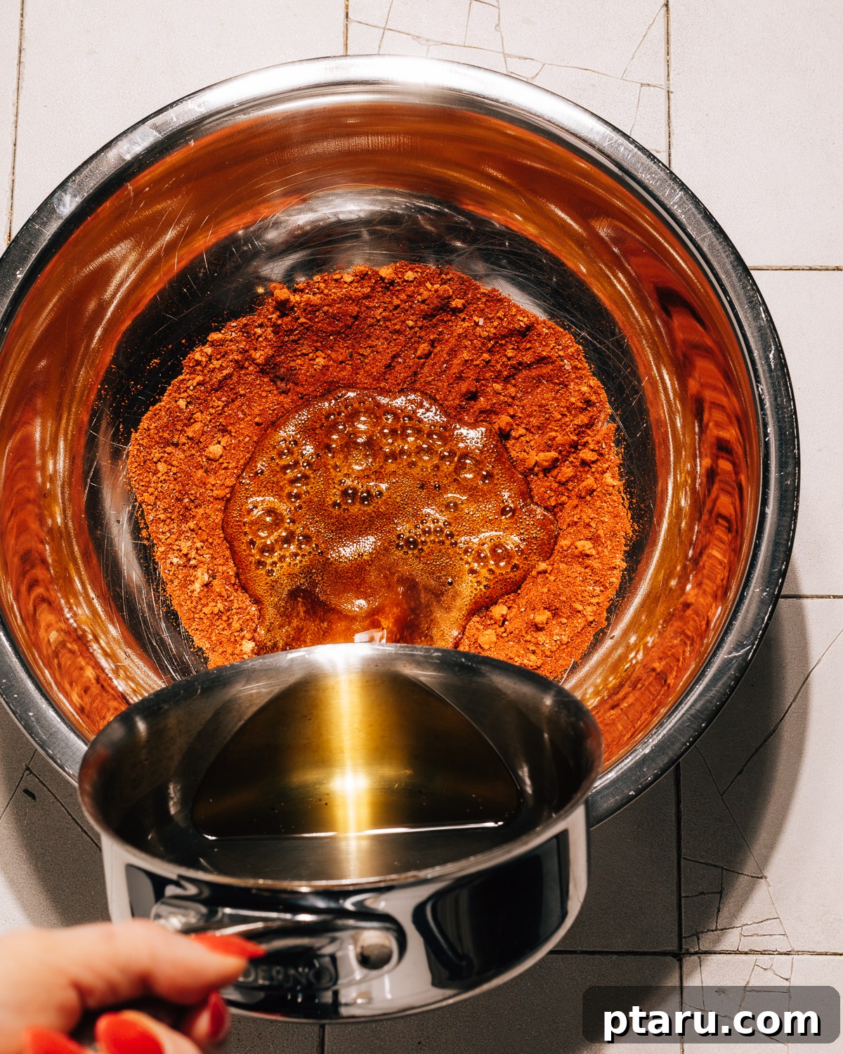 Music City Inferno 4 Step 1: Combine dry spices for Nashville hot sauce.