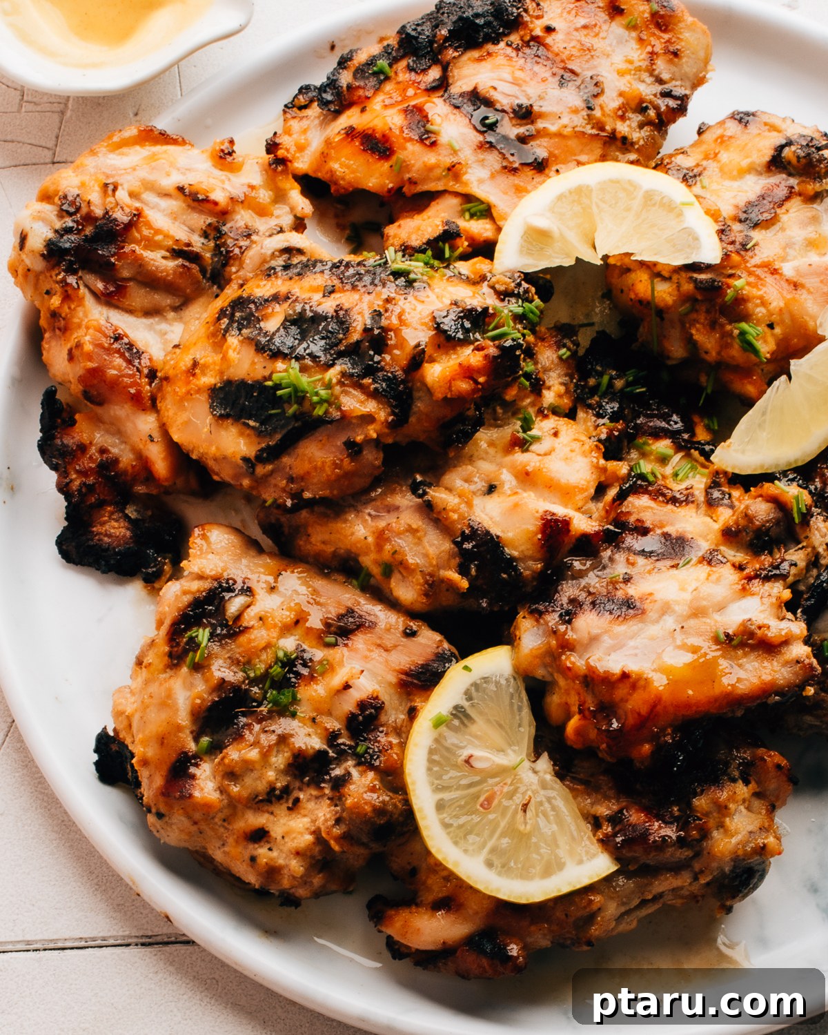 Zesty Alabama White Sauce 3 Grilled Chicken Thighs