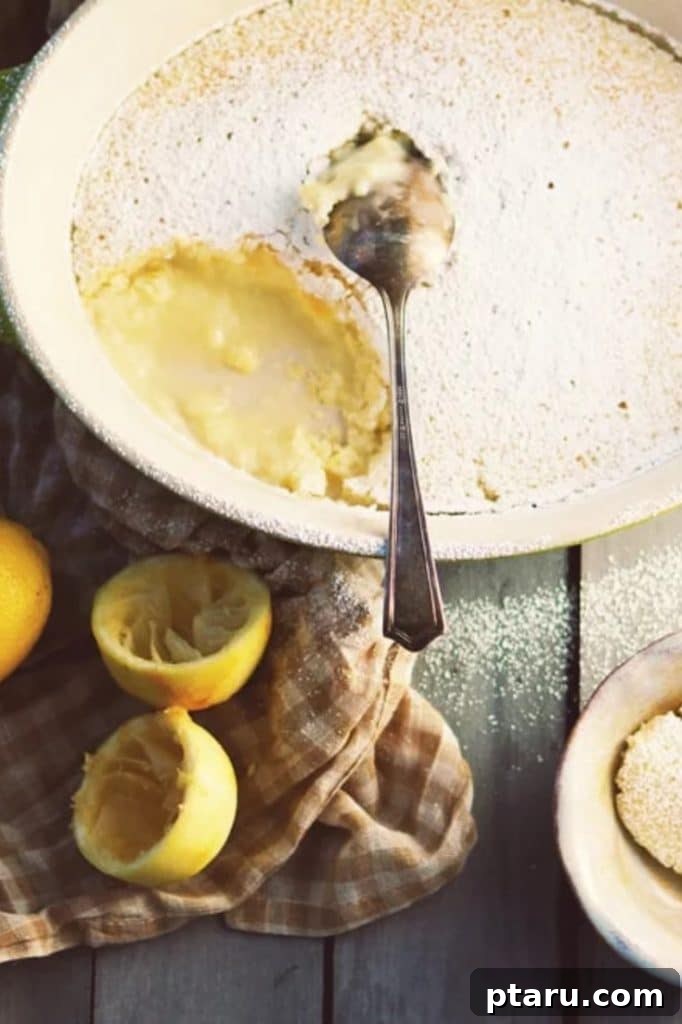 Over 60 Irresistible Recipes for Your Easter Feast 52 Light and fluffy Lemon Pudding Cake with a distinct pudding layer underneath.