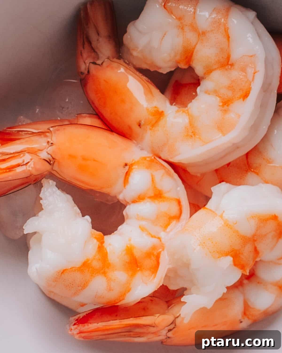 Turn Cooked Shrimp into a Crispy Delight 3 Cooked Shrimp in a bowl, ready for preparation