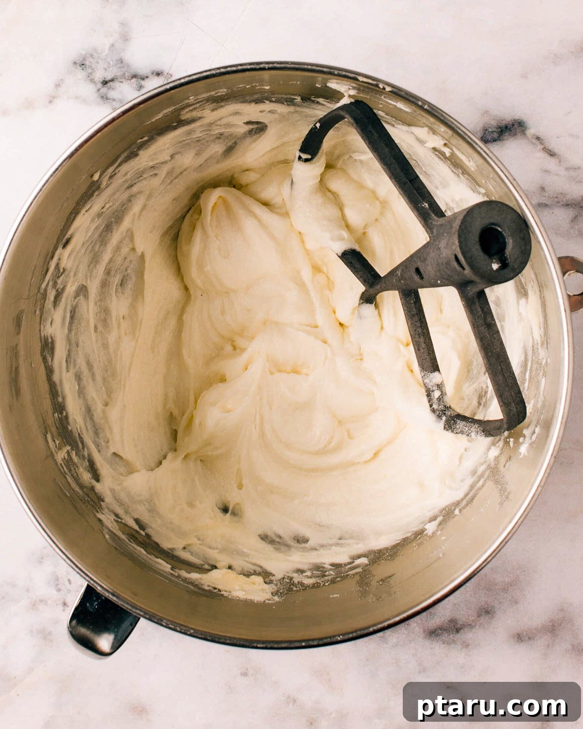 Silky Smooth Cream Cheese Frosting 5 Thick, fluffy cream cheese frosting, perfect for piping.