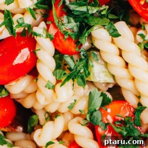 Pasta Salad with Italian Dressing.