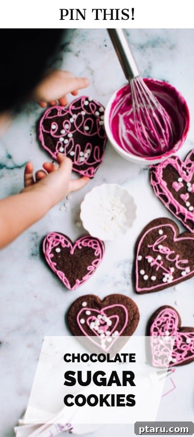 Delicious chocolate sugar cookies ready for decorating.