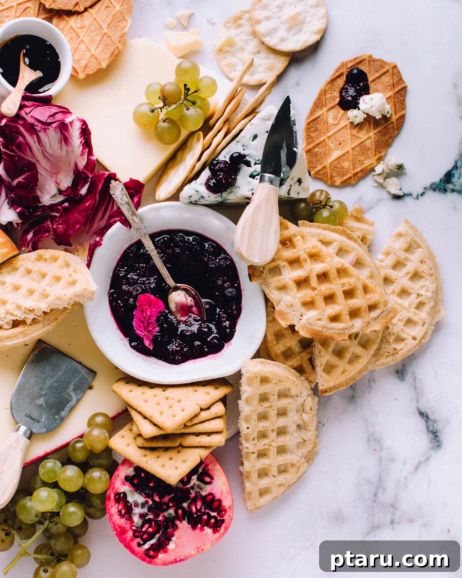 Unlock Infinite Chia Jam Flavors With Any Fruit 4 Variety of Cheeses, Fruits, and Crackers on a Brunch Board