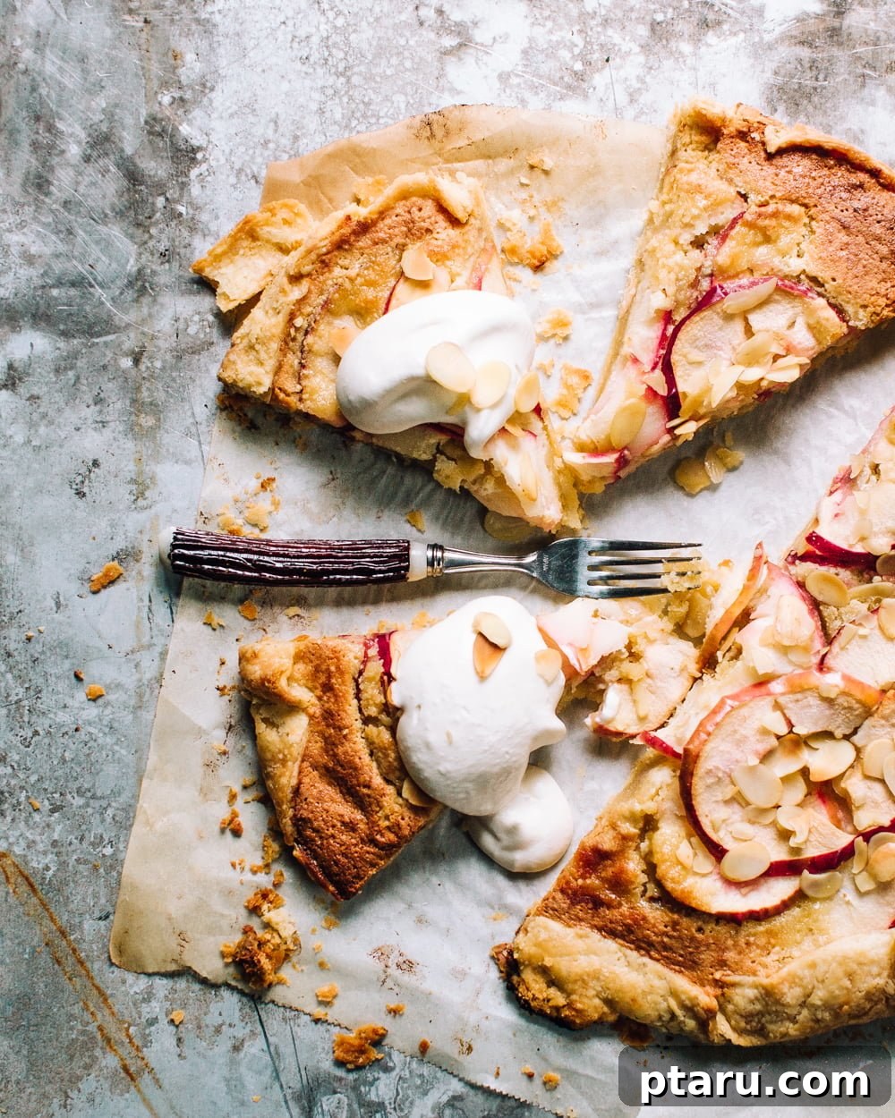 Golden Apple Frangipane Tart 2 Flaky Apple Tart with Almond Frangipane and Golden Crust