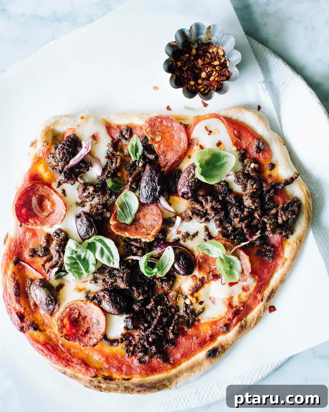 The Only Homemade Pizza Dough Recipe Youll Ever Need 4 Perfectly baked homemade pizza with a crispy crust and melted toppings