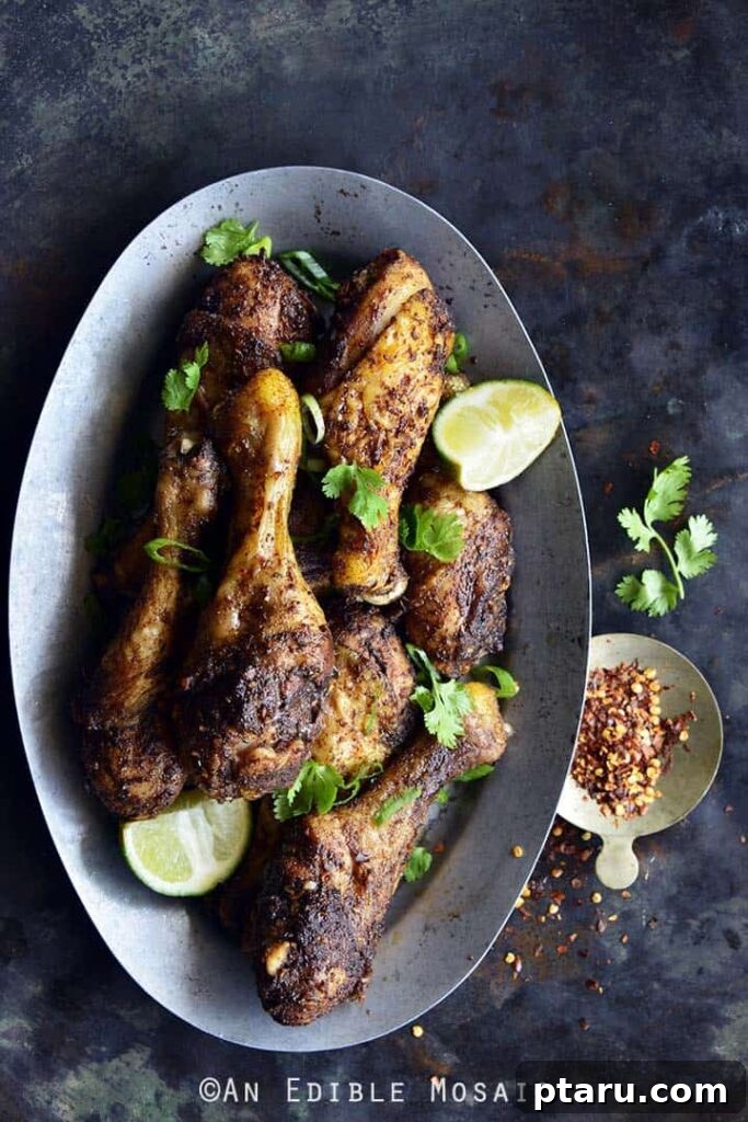 41 Succulent Chicken Drumstick Recipes You Can Make Effortlessly 29 Jamaican Jerk Chicken Drumsticks served with fresh lime wedges and chili flakes.