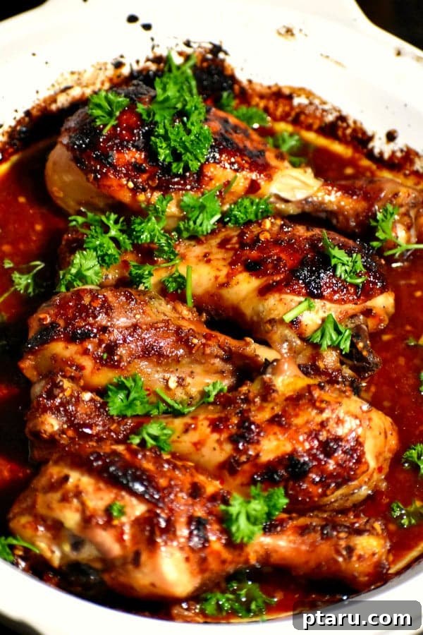 41 Succulent Chicken Drumstick Recipes You Can Make Effortlessly 34 Beautifully glazed Baked Honey Mustard Chicken drumsticks.
