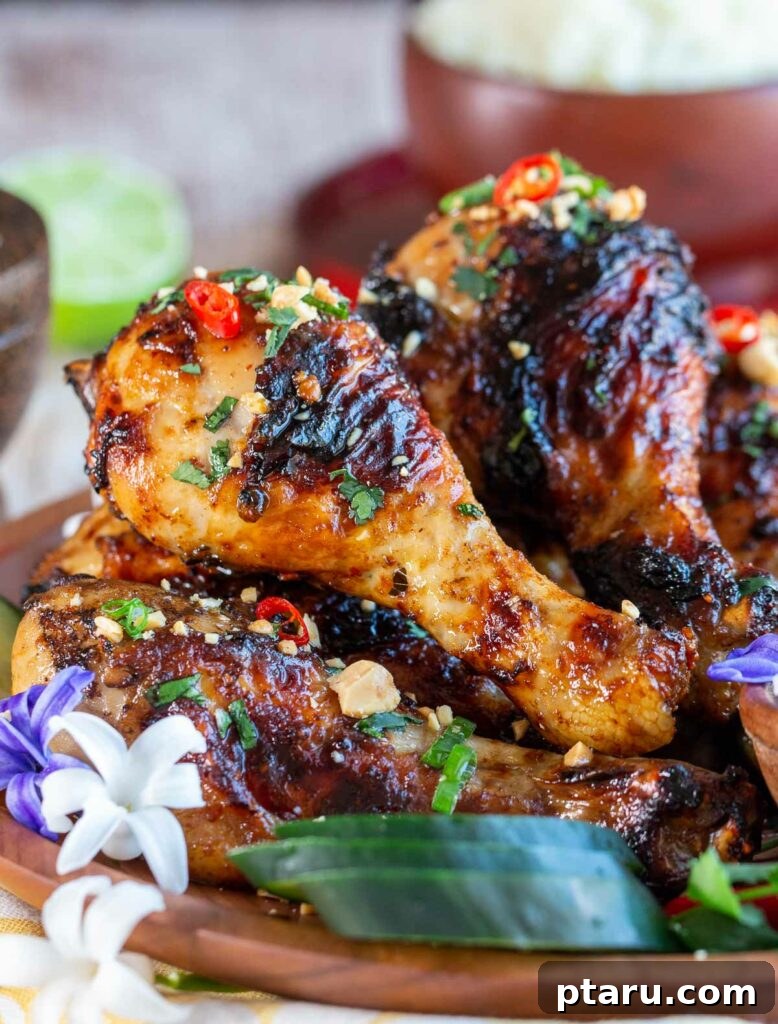 41 Succulent Chicken Drumstick Recipes You Can Make Effortlessly 36 Crispy Air Fryer Curry Chicken Legs, golden and inviting.
