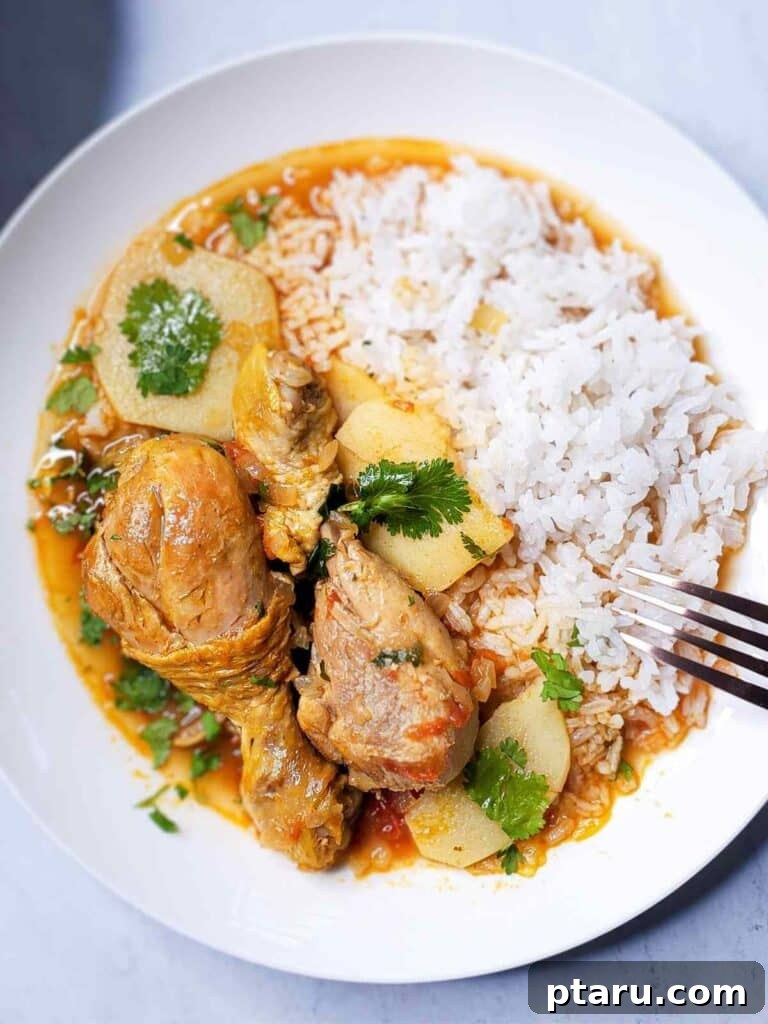 41 Succulent Chicken Drumstick Recipes You Can Make Effortlessly 41 Rich Colombian Chicken Stew served over a bed of rice.