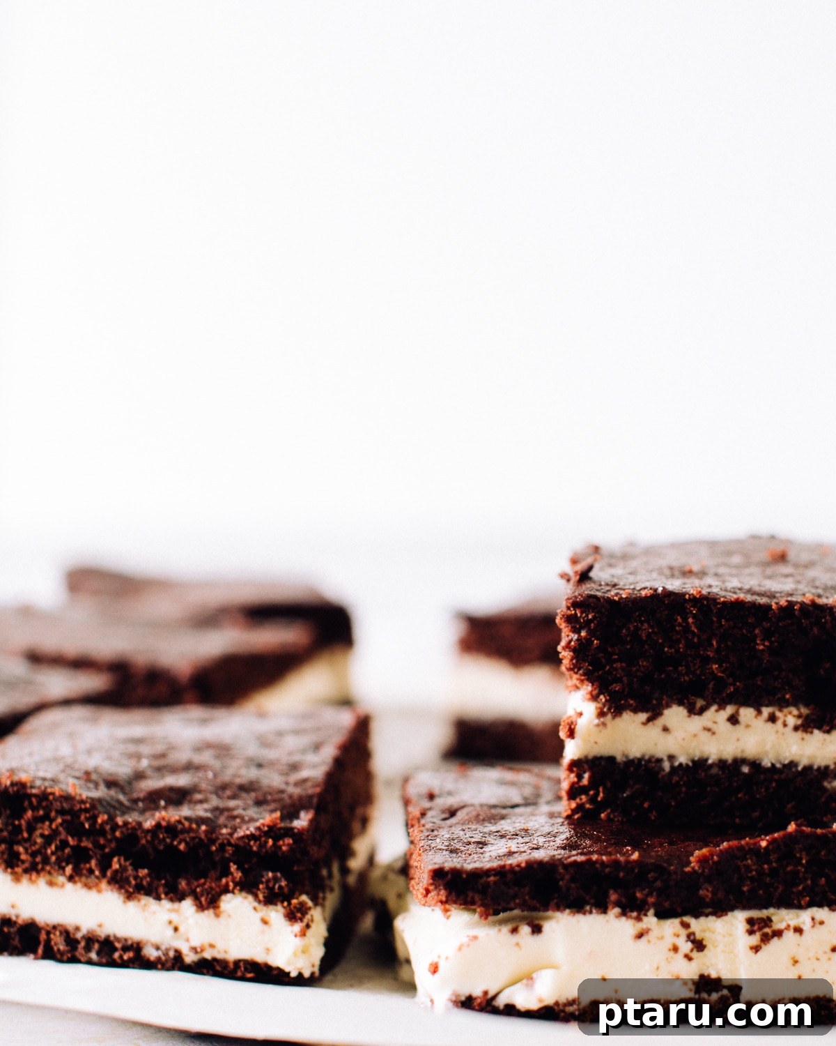 DIY Ice Cream Sandwich Wafers 3 Homemade ice cream sandwiches on a plate ready to be served