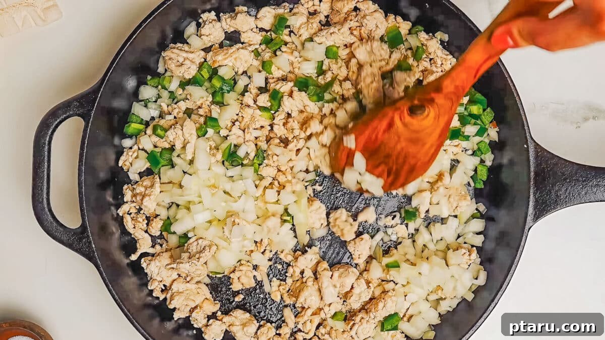 Hearty Slow Cooker Turkey Chili 5 Turkey Chili Crockpot Recipe Steps.