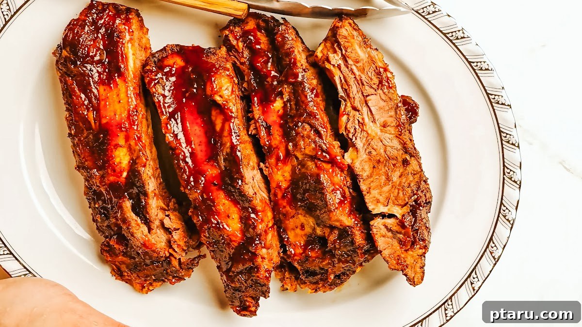 Slow Roasted Tender Beef Ribs 5 Step 1: Removing the membrane from beef back ribs.