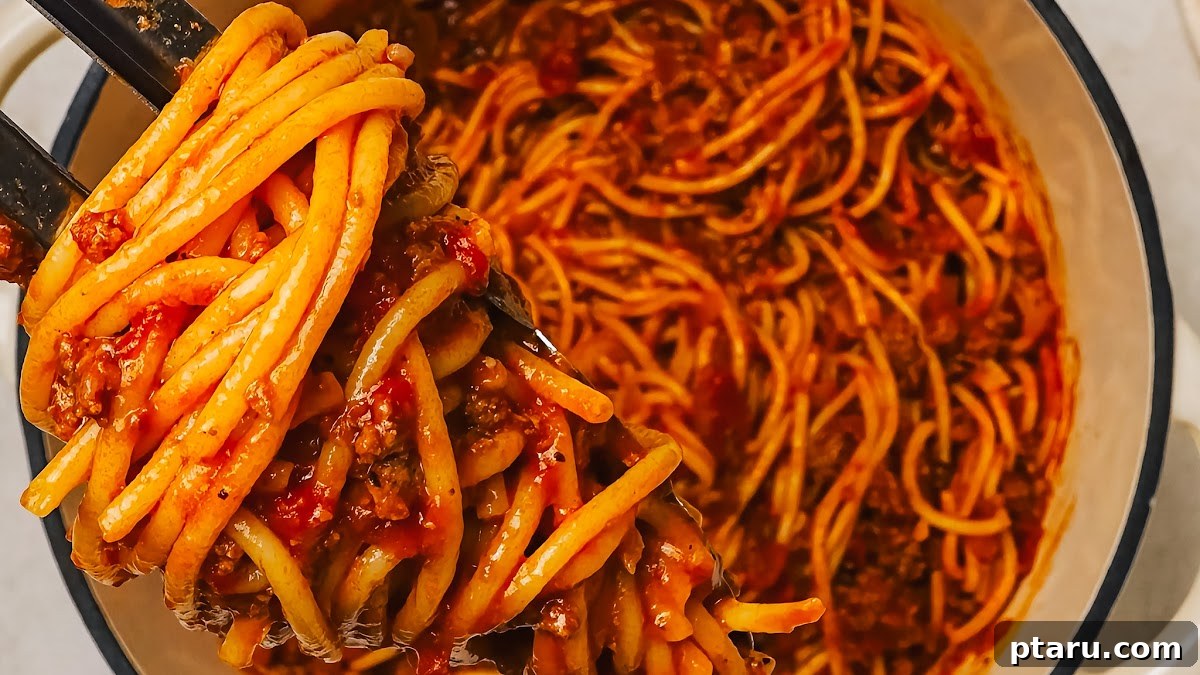 Hearty Beef Spaghetti Made Simple 7 Spaghetti with ground beef recipe ingredients laid out on a counter